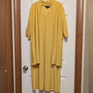 Antthony Mustard Long Sleeve Dress